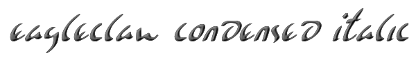 Eagleclaw Condensed Italic 