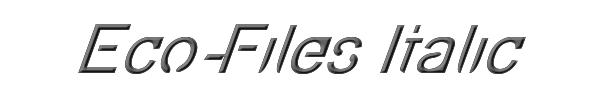 Eco-Files Italic 