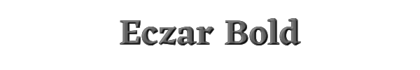 Eczar Bold 