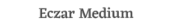 Eczar Medium 