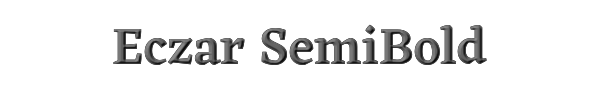 Eczar SemiBold 
