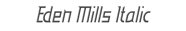 Eden Mills Italic 