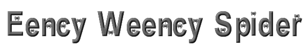 Eency Weency Spider 