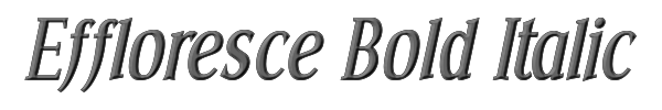Effloresce Bold Italic 