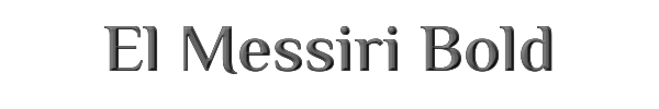 El Messiri Bold 