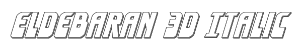 Eldebaran 3D Italic 