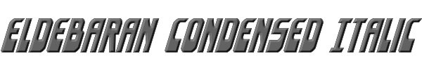 Eldebaran Condensed Italic 