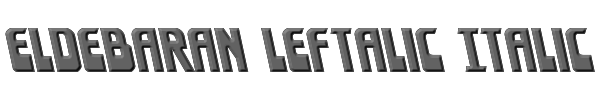 Eldebaran Leftalic Italic 