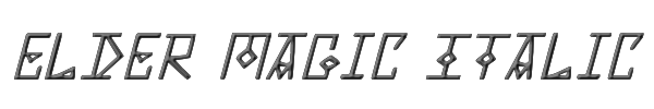 Elder Magic Italic 