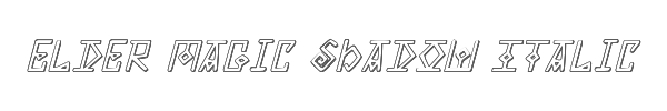 Elder Magic Shadow Italic 