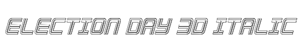 Election Day 3D Italic 