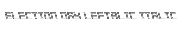 Election Day Leftalic Italic 