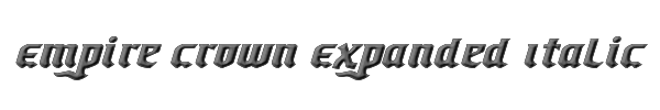Empire Crown Expanded Italic 