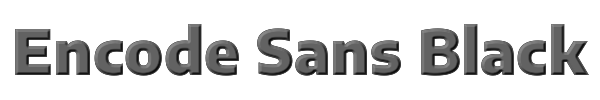 Encode Sans Black 