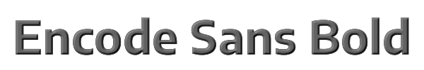 Encode Sans Bold 