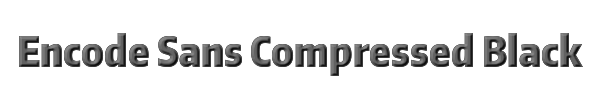 Encode Sans Compressed Black 