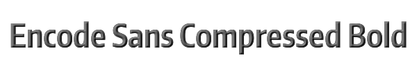 Encode Sans Compressed Bold 