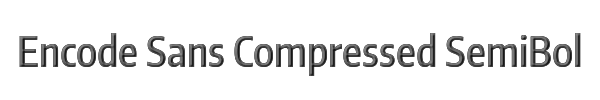 Encode Sans Compressed SemiBold 