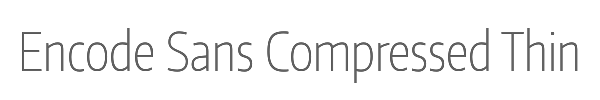 Encode Sans Compressed Thin 
