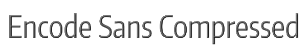 Encode Sans Compressed 