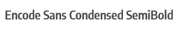 Encode Sans Condensed SemiBold 