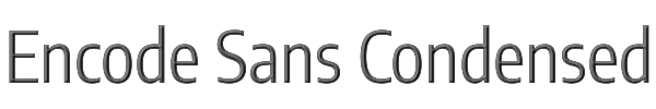Encode Sans Condensed 