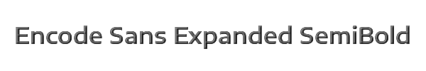 Encode Sans Expanded SemiBold 