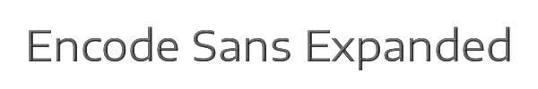 Encode Sans Expanded 