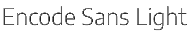 Encode Sans Light 