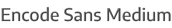 Encode Sans Medium 