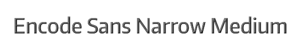 Encode Sans Narrow Medium 