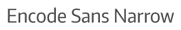Encode Sans Narrow 