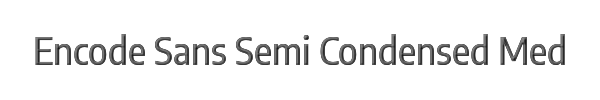 Encode Sans Semi Condensed Medium 