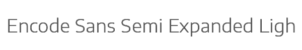 Encode Sans Semi Expanded Light 