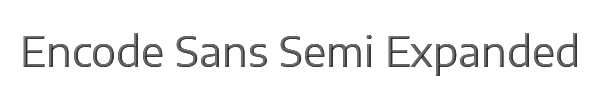 Encode Sans Semi Expanded 