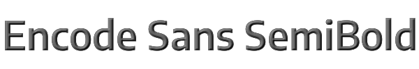 Encode Sans SemiBold 