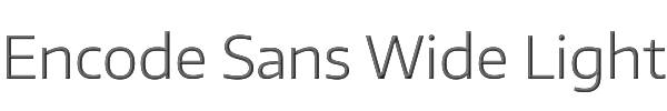 Encode Sans Wide Light 
