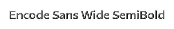 Encode Sans Wide SemiBold 