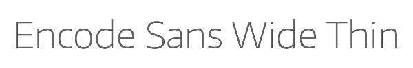 Encode Sans Wide Thin 