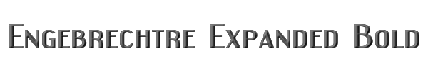 Engebrechtre Expanded Bold 