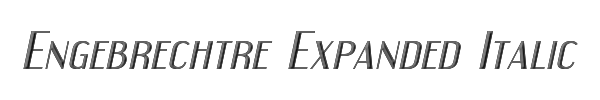 Engebrechtre Expanded Italic 