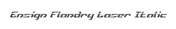 Ensign Flandry Laser Italic 