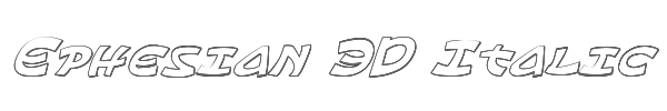 Ephesian 3D Italic 