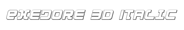 Exedore 3D Italic 