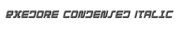 Exedore Condensed Italic 
