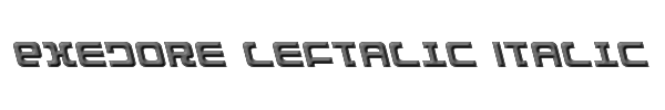 Exedore Leftalic Italic 