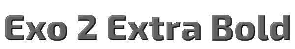 Exo 2 Extra Bold 
