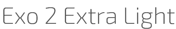 Exo 2 Extra Light 