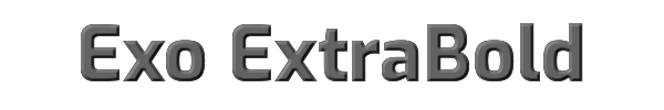 Exo ExtraBold 