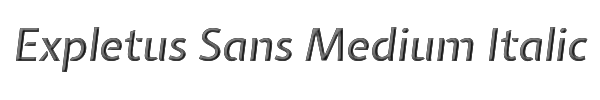Expletus Sans Medium Italic 